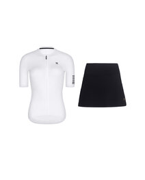 RIVANELLE maillot corto y falda - VICTORIOUS LADY - blanco/negro